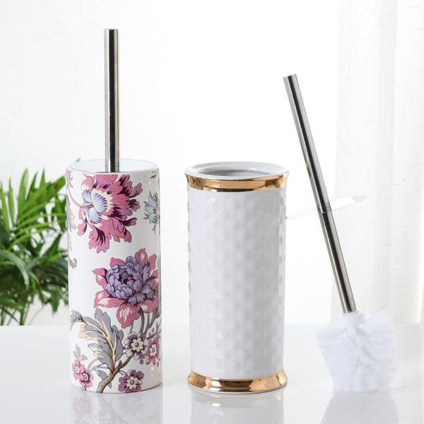 toilet ceramic base punch household bathroom cleaning brush stainless steel long handle set european style bath accessory
toilet ceramic base punch household bathroom cleaning brush stainless steel long handle set european style bath accessory