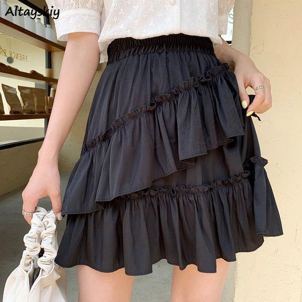 skirts women summer elastic waist solid ruffles patchwork female chiffon sweet girls mini short comfortable womens, Black
skirts women summer elastic waist solid ruffles patchwork female chiffon sweet girls mini short comfortable womens, Black