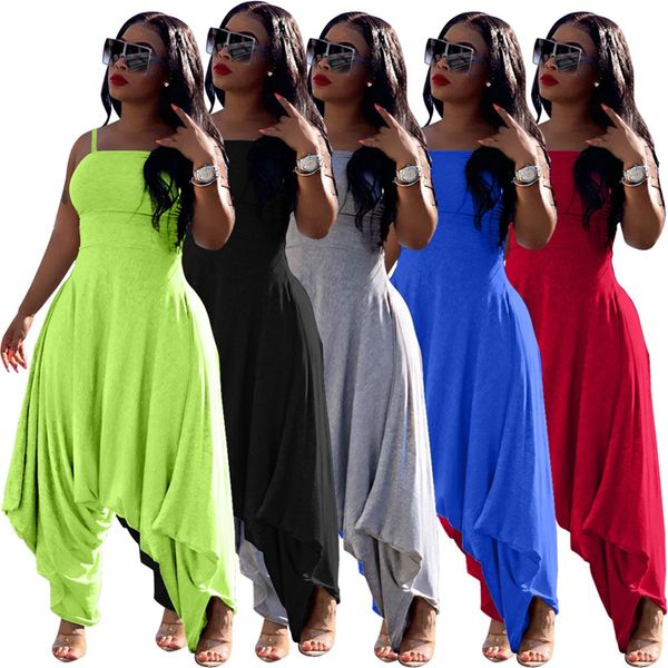 s-3xl casual harem pants for women rompers adjustable spaghetti strap fashion loose jumpsuit long trousers zipper summer neon color solid pl, Black;white
s-3xl casual harem pants for women rompers adjustable spaghetti strap fashion loose jumpsuit long trousers zipper summer neon color solid pl, Black;white