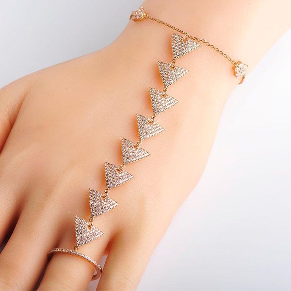 charm bracelets arrival triangle flower bracelet with aros for women chain pulsera slave finger gold rhodium zirconia wedding bijoux, Golden;silver
charm bracelets arrival triangle flower bracelet with aros for women chain pulsera slave finger gold rhodium zirconia wedding bijoux, Golden;silver