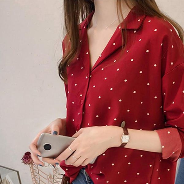 women shirts 4xl womens shirt casual long sleeve dot lapel button down japanese and korean stitching ropa mujer 30, White
women shirts 4xl womens shirt casual long sleeve dot lapel button down japanese and korean stitching ropa mujer 30, White