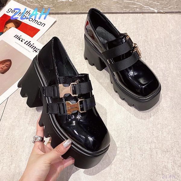 dress shoes women's leather autumn japanese platform zlah retro british style casual trend women pumps, Black
dress shoes women's leather autumn japanese platform zlah retro british style casual trend women pumps, Black