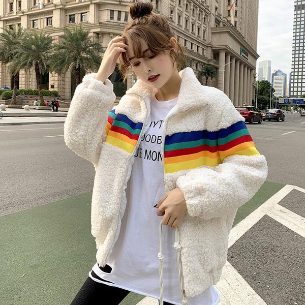 women's fur & faux winter coat women short jackets female thick warm korean fashion outerwear clothing ladies lambs wool beige parkas, Black
women's fur & faux winter coat women short jackets female thick warm korean fashion outerwear clothing ladies lambs wool beige parkas, Black