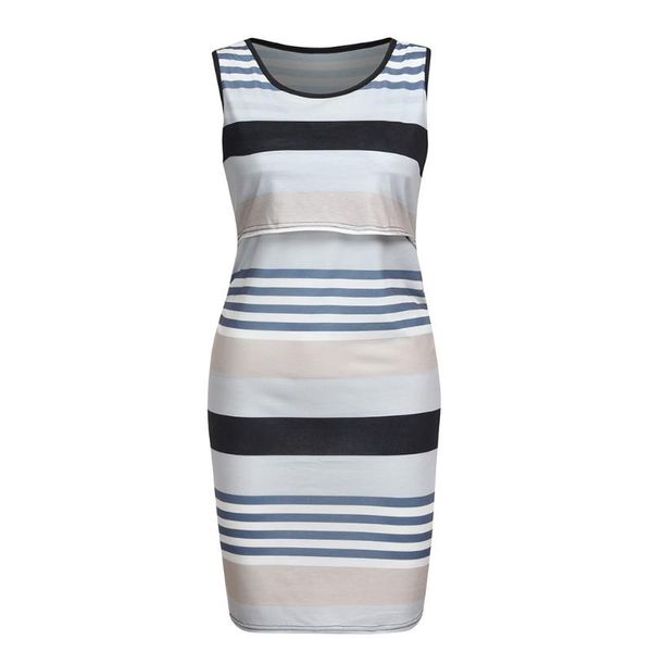 maternity dresses 2021 women sleeveless comfy stripe print nursing dress for breastfeeding sheath o-neck fashion, White
maternity dresses 2021 women sleeveless comfy stripe print nursing dress for breastfeeding sheath o-neck fashion, White