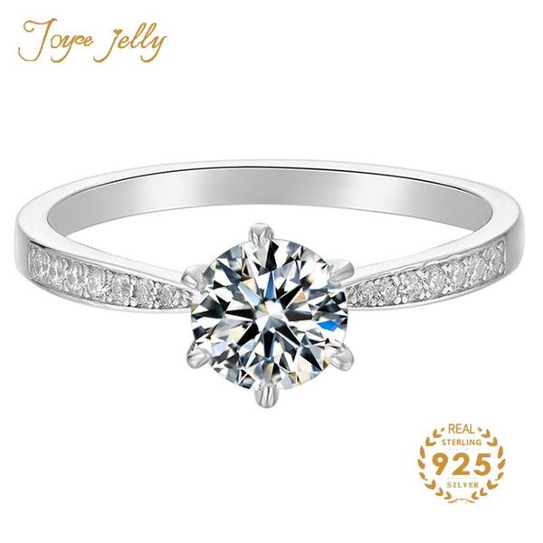 cluster rings joycejelly classic 925 sterling silver moissanite ring 1ct 6.5mm d color lab diamond jewelry simple style anniversary, Golden;silver
cluster rings joycejelly classic 925 sterling silver moissanite ring 1ct 6.5mm d color lab diamond jewelry simple style anniversary, Golden;silver