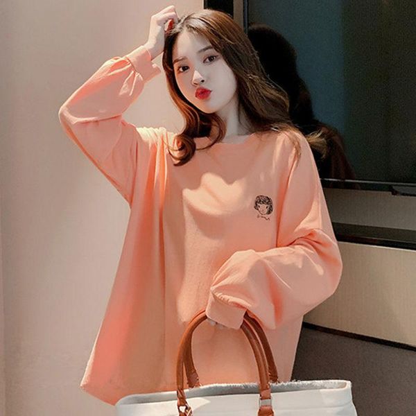 women's t-shirt mid-length long-sleeved spring and autumn korean style ins student loose plus size shirt bottoming, White
women's t-shirt mid-length long-sleeved spring and autumn korean style ins student loose plus size shirt bottoming, White