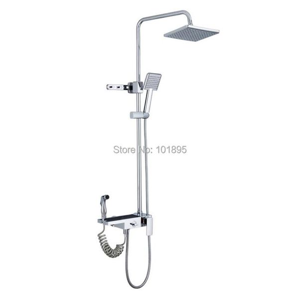 chrome color metal material wall mounted of rain overhead shower set bathroom sets
chrome color metal material wall mounted of rain overhead shower set bathroom sets
