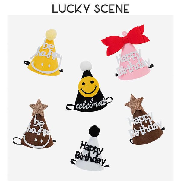 felt birthday cake hat smiley face bow baby funny decoration party suppli s01127
felt birthday cake hat smiley face bow baby funny decoration party suppli s01127