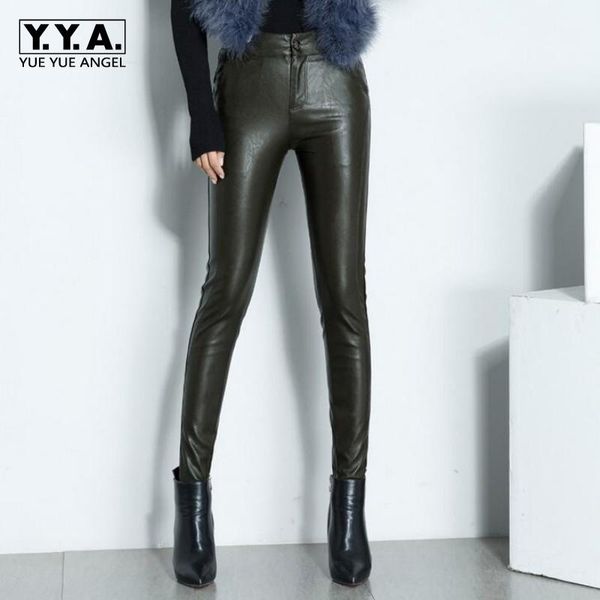 women's pants & capris office lady winter genuine leather skinny fleece lining high waist full length zipper woman sheepskin pencil, Black;white
women's pants & capris office lady winter genuine leather skinny fleece lining high waist full length zipper woman sheepskin pencil, Black;white