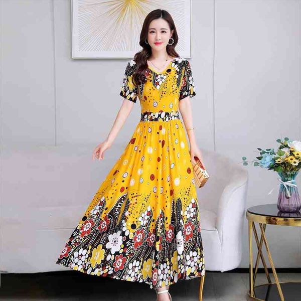 summer robe femme women dresses plus size casual short sleeve boho vintage print long maxi beach, Black;gray
summer robe femme women dresses plus size casual short sleeve boho vintage print long maxi beach, Black;gray