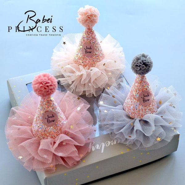 hair accessories cute children's birthday hat clip shining pieces star yarn hairpins sweet headwear girls barrette kids fashion, Slivery;white
hair accessories cute children's birthday hat clip shining pieces star yarn hairpins sweet headwear girls barrette kids fashion, Slivery;white