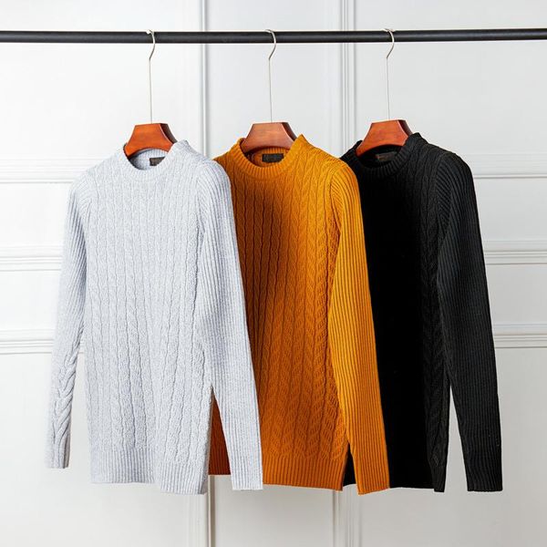 men's sweaters round neck sweater, loose sweater in autumn and winter, 2021, White;black
men's sweaters round neck sweater, loose sweater in autumn and winter, 2021, White;black