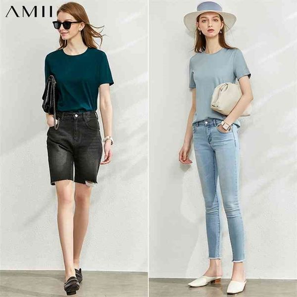 amii minimalism spring summer solid basic women tshirt causal fashion oneck short sleeve loose female tshirt 12060035 210324, White
amii minimalism spring summer solid basic women tshirt causal fashion oneck short sleeve loose female tshirt 12060035 210324, White