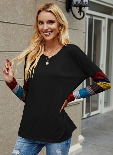 women's t-shirt 2021 loose women round neck striped long sleeve bottoming spring autumn vintage shirts streetwear mujer camisetas, White
women's t-shirt 2021 loose women round neck striped long sleeve bottoming spring autumn vintage shirts streetwear mujer camisetas, White