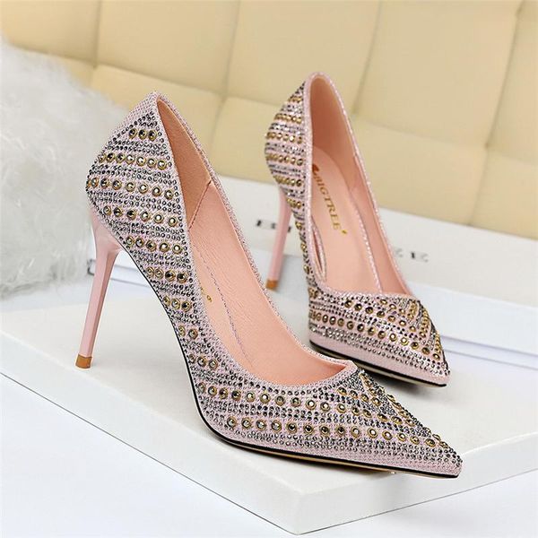 dress shoes 2021 women high heels rivet stiletto pumps luxury designer glitter crystal wedding party, Black
dress shoes 2021 women high heels rivet stiletto pumps luxury designer glitter crystal wedding party, Black