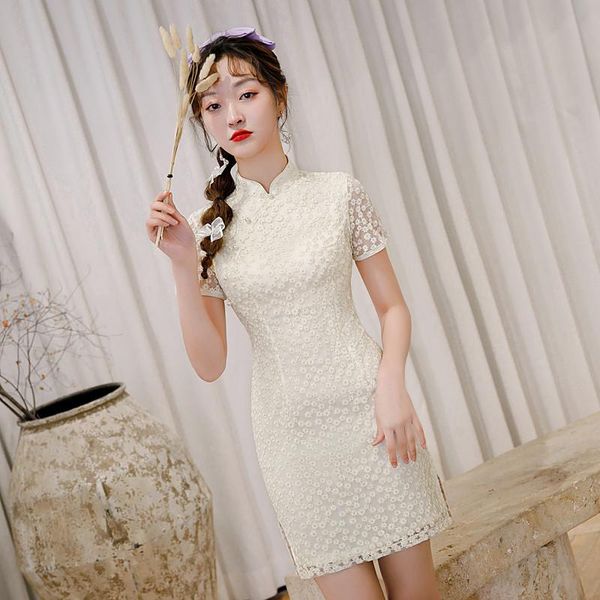 ethnic clothing lace women short cheongsam white chinese traditional dress gown tight embroidery qipao pearl button elegant flower vest, Red
ethnic clothing lace women short cheongsam white chinese traditional dress gown tight embroidery qipao pearl button elegant flower vest, Red