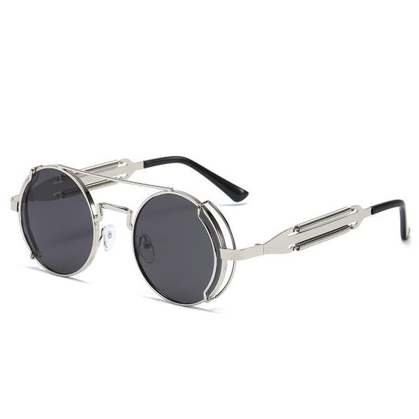 sunglasses fashion luxury round steampunk men women vintage gothic metal frame double bridge sun glasses uv400 mirror shades, White;black
sunglasses fashion luxury round steampunk men women vintage gothic metal frame double bridge sun glasses uv400 mirror shades, White;black