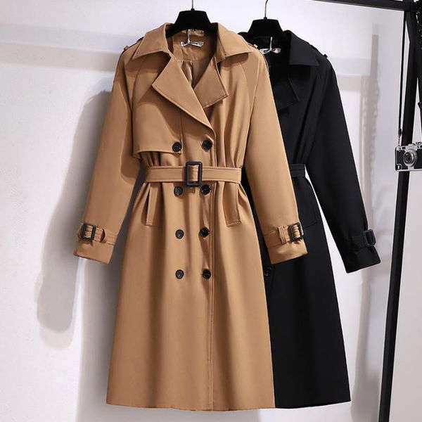 women's trench coats fashion khaki black long windbreaker overcoat coat jackets for women girl 2021 autumn clothes plus size, Tan;black
women's trench coats fashion khaki black long windbreaker overcoat coat jackets for women girl 2021 autumn clothes plus size, Tan;black