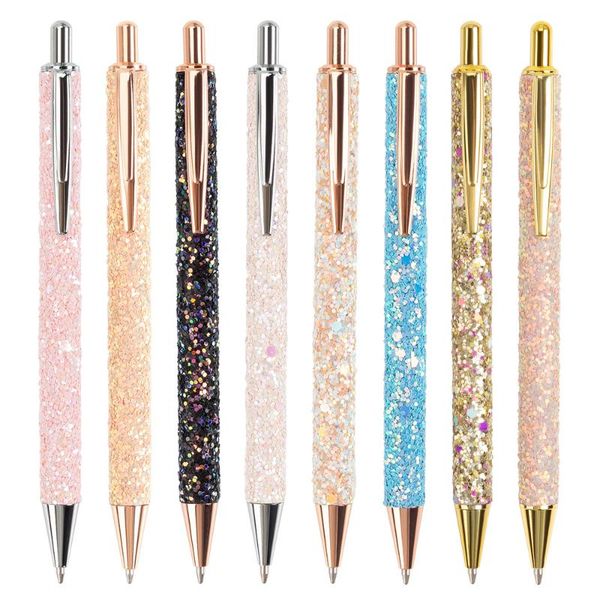 ballpoint pens sequin press metal pen gift for kids students school and office supplies stationery, Blue;orange
ballpoint pens sequin press metal pen gift for kids students school and office supplies stationery, Blue;orange