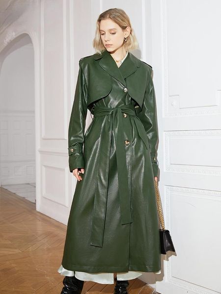 women's trench coats women green leather big size long coat lapel sleeve loose fit windbreaker fashion spring autumn 2021, Tan;black
women's trench coats women green leather big size long coat lapel sleeve loose fit windbreaker fashion spring autumn 2021, Tan;black