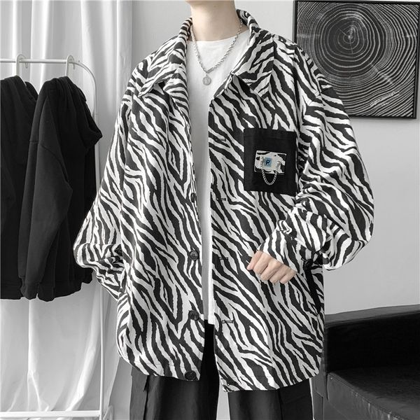 ruffian handsome men's korean version trend autumn striped coat harajuku et ins hip hop fried street, Black;brown
ruffian handsome men's korean version trend autumn striped coat harajuku et ins hip hop fried street, Black;brown