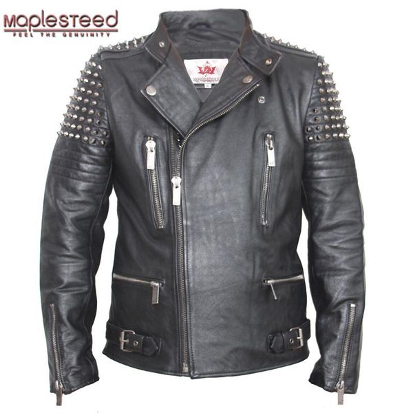 men's leather & faux rivet jacket rock punk thick cow motorcycle clothing men coat winter m139, Black
men's leather & faux rivet jacket rock punk thick cow motorcycle clothing men coat winter m139, Black