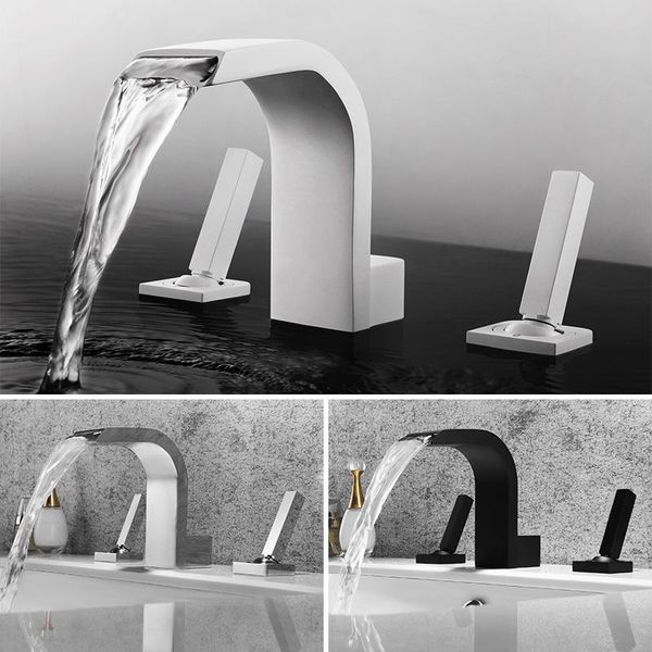 beiluode white luxury basin sink faucet bathroom kitchen faucets dual handle and cold mixer tap three hole tap ft1002
beiluode white luxury basin sink faucet bathroom kitchen faucets dual handle and cold mixer tap three hole tap ft1002