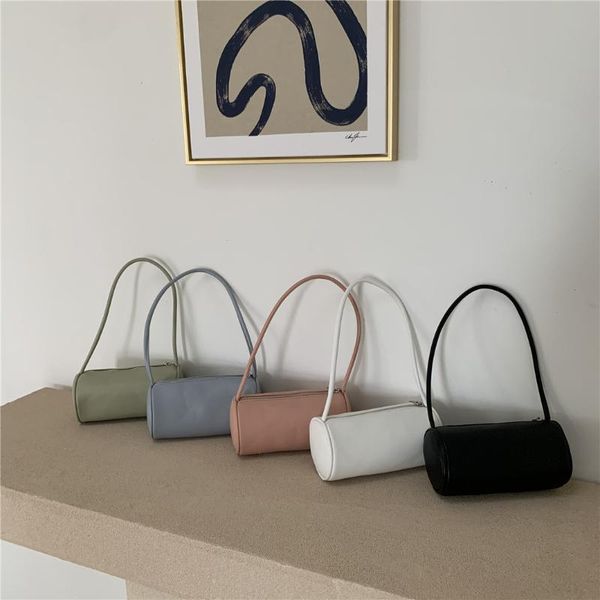 evening bags casual solid color shoulder ladies simple cylinder handle bag pu underarm fashion women handbag 2021
evening bags casual solid color shoulder ladies simple cylinder handle bag pu underarm fashion women handbag 2021