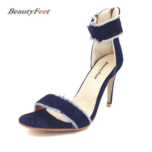 sandalias 2021 summer women shoes woman sandals peep toe zipper thin high heels denim ladies chaussure femme, Black
sandalias 2021 summer women shoes woman sandals peep toe zipper thin high heels denim ladies chaussure femme, Black