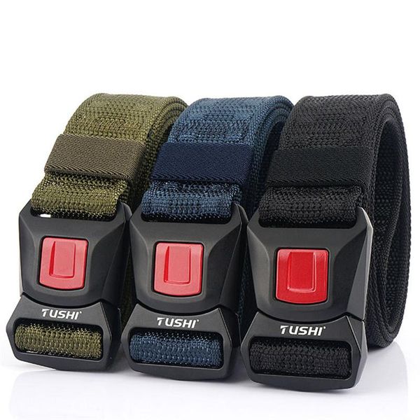 belts nylon for men metal pluggable buckle durable training black canvas army belt non-slip hunting fishing sports accessories, Black;brown
belts nylon for men metal pluggable buckle durable training black canvas army belt non-slip hunting fishing sports accessories, Black;brown