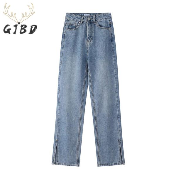 women's jeans high waist 2021 autumn streetwear korean fashion straight pants ladies baggy washed slit wide leg denim trousers, Blue
women's jeans high waist 2021 autumn streetwear korean fashion straight pants ladies baggy washed slit wide leg denim trousers, Blue