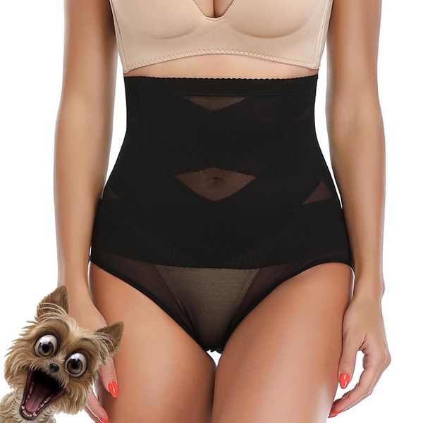 women's shapers women high waist body shaper panties tummy control slimming shapewear belt underwear trainer strap, Black;white