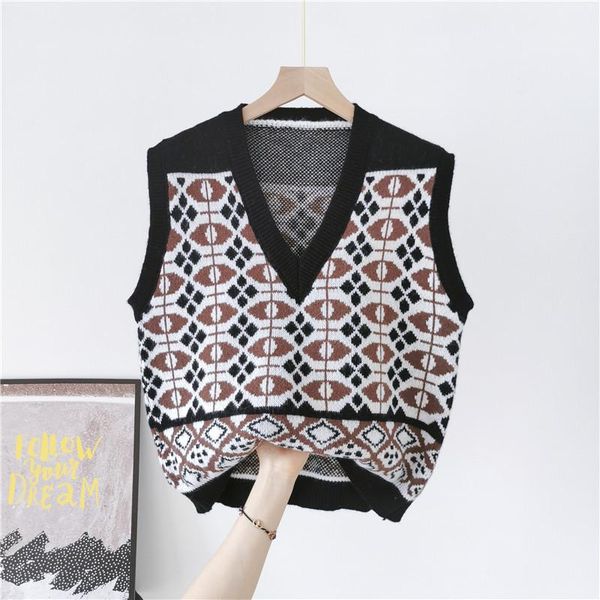 women's knits & tees knitted shirt fold wear retro-styled v-neck vest female loose outer autumn /spring 2021 model, White
women's knits & tees knitted shirt fold wear retro-styled v-neck vest female loose outer autumn /spring 2021 model, White