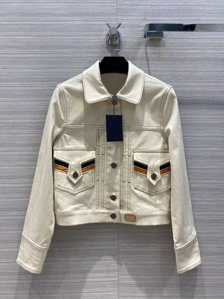 women's jackets luxury mark jean woman's high-end jacket simple three-dimensional design contrast long sleeve color denim autumn k, Black;brown
women's jackets luxury mark jean woman's high-end jacket simple three-dimensional design contrast long sleeve color denim autumn k, Black;brown