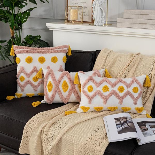 cushion/decorative pillow pink cushion cover ivory 45x45cm/30x50cm tassles diamond boho style home decoration for sofa bed chair living room
cushion/decorative pillow pink cushion cover ivory 45x45cm/30x50cm tassles diamond boho style home decoration for sofa bed chair living room