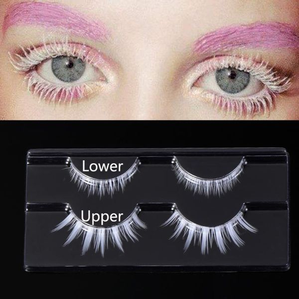 false eyelashes 2 pairs white upper & lower cosplay makeup soft wispy natural extension halloween party beauty tools
false eyelashes 2 pairs white upper & lower cosplay makeup soft wispy natural extension halloween party beauty tools