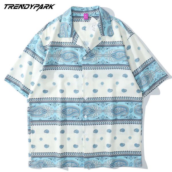 shirts for men stripe patchwork hawaiian beach holiday harajuku short sleeve casual oversized summer paisley shirt 210601, White;black
shirts for men stripe patchwork hawaiian beach holiday harajuku short sleeve casual oversized summer paisley shirt 210601, White;black