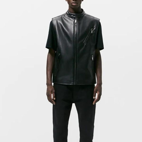 men's vests 2022 autumn and winter leather jacket vest waistcoat casual faux stand collar sleeveless motorcycle, Black;white
men's vests 2022 autumn and winter leather jacket vest waistcoat casual faux stand collar sleeveless motorcycle, Black;white