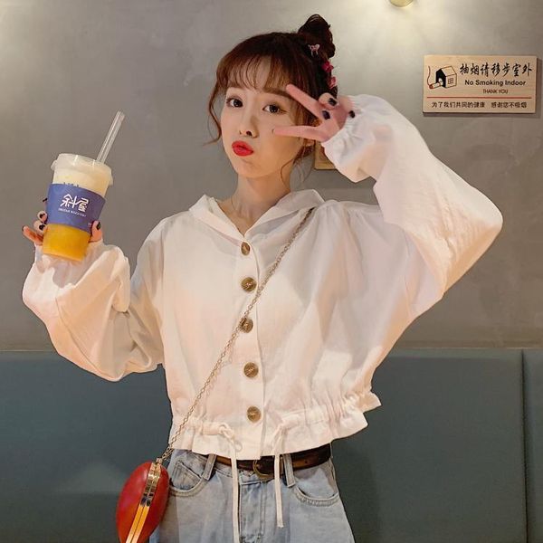 women's jackets spring and autumn style full sweet button clothing korean ladies fashion brand camisetas mujer, Black;brown
women's jackets spring and autumn style full sweet button clothing korean ladies fashion brand camisetas mujer, Black;brown