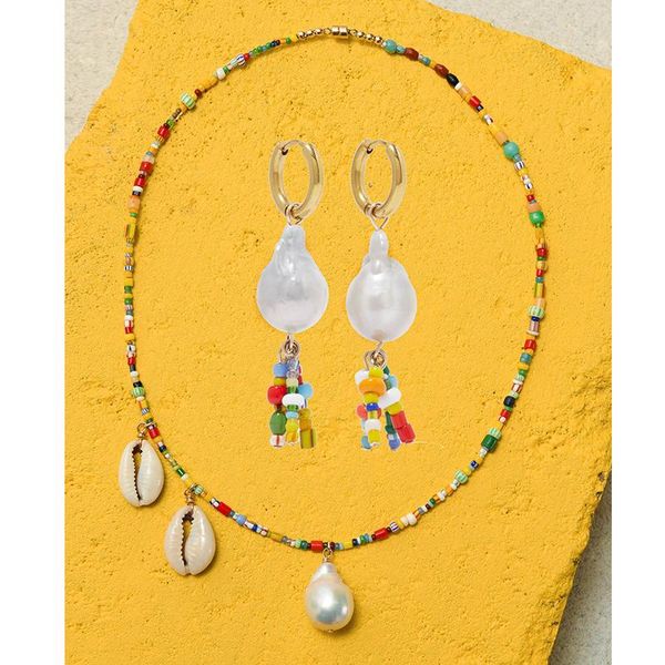 earrings & necklace vsco girl ensemble parure bijoux femme mariage freshwater pearl earrring conjunto de joyas drop earring women, Silver
earrings & necklace vsco girl ensemble parure bijoux femme mariage freshwater pearl earrring conjunto de joyas drop earring women, Silver