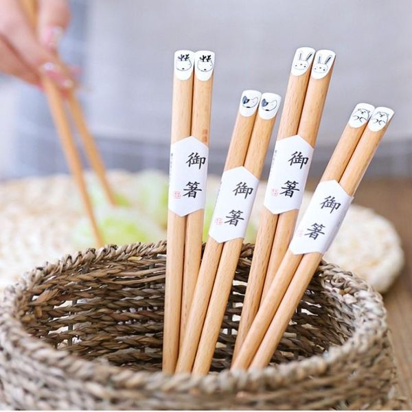 chopsticks 10 pairs of wooden natural japanese pointed beech household solid color cartoon animal kitchen tableware accessories
chopsticks 10 pairs of wooden natural japanese pointed beech household solid color cartoon animal kitchen tableware accessories