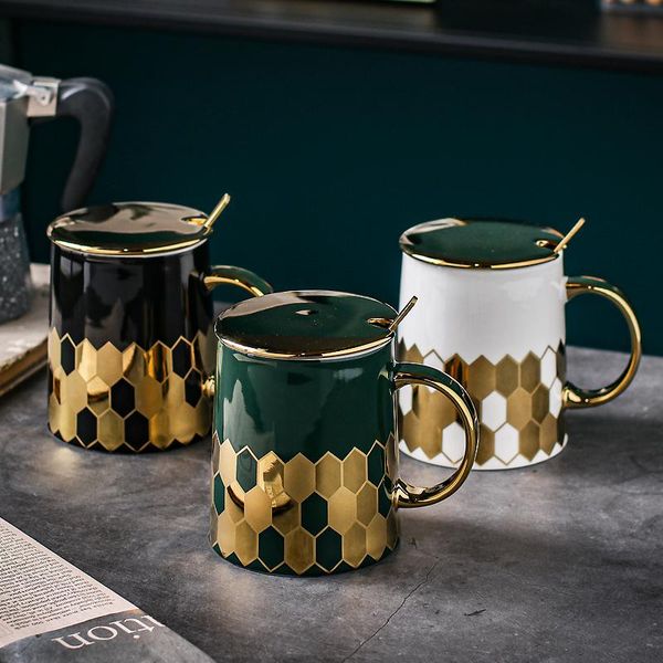 mugs product small luxury gold ceramic mug household office light coffee with cover edge diamond pattern milk cup
mugs product small luxury gold ceramic mug household office light coffee with cover edge diamond pattern milk cup