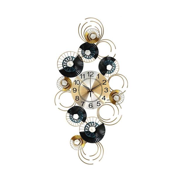 light luxury wall clock living room fashion decorative personality creative wrought iron decor clocks
light luxury wall clock living room fashion decorative personality creative wrought iron decor clocks