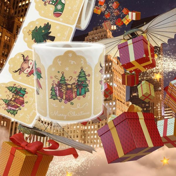 gift wrap sealing stickers 300pcs/roll christmas santa snowman scrapbooking sticker kraft paper xmas party card decor label
gift wrap sealing stickers 300pcs/roll christmas santa snowman scrapbooking sticker kraft paper xmas party card decor label