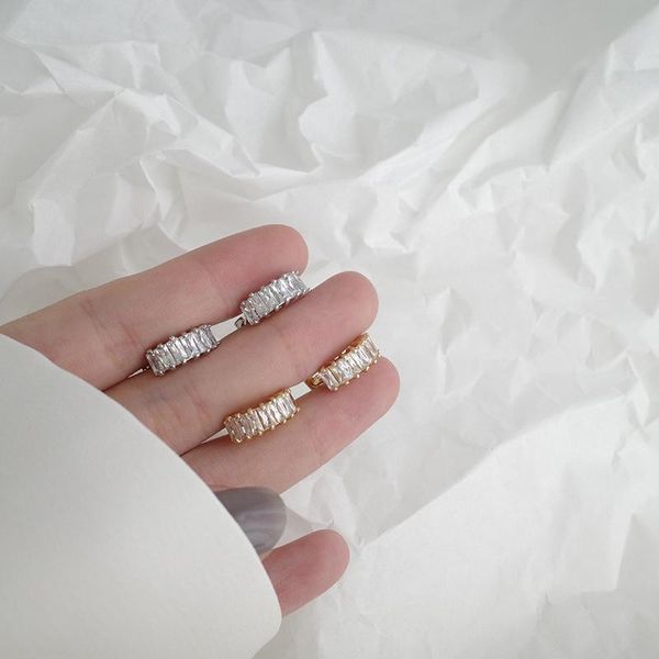 hoop & huggie temperament simple korean women's accessories fashion female exquisite compact geometric zircon earrings jewelry, Golden;silver
hoop & huggie temperament simple korean women's accessories fashion female exquisite compact geometric zircon earrings jewelry, Golden;silver