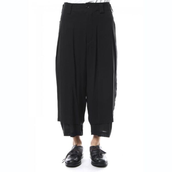 27-44 men's clothing personality of the tide modern fancywork loose and comfortable skirt pants plus size singer costumes, Black
27-44 men's clothing personality of the tide modern fancywork loose and comfortable skirt pants plus size singer costumes, Black