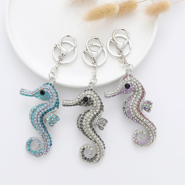 colorful seahorse keychain crystal diamond seahorse keychains metal pendants 211706, Silver
colorful seahorse keychain crystal diamond seahorse keychains metal pendants 211706, Silver