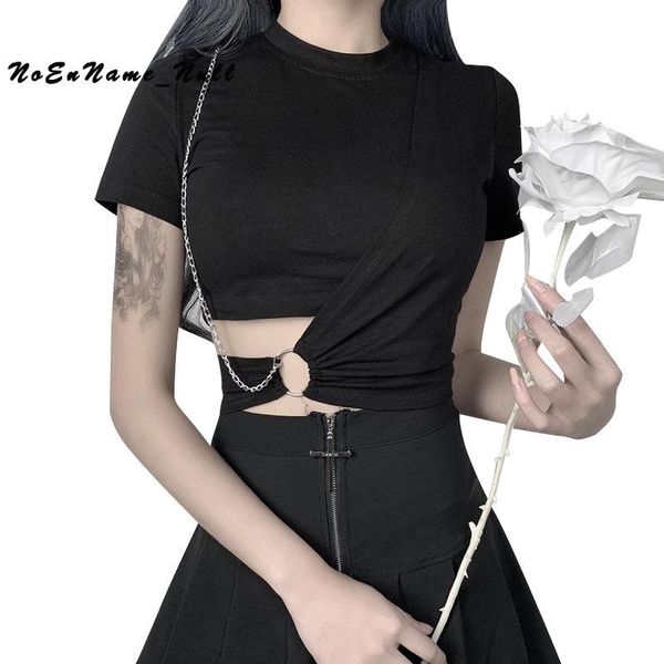 women's t-shirt summer style dark design feeling show thin female high waist exposed navel personality scheming short sleeve, White
women's t-shirt summer style dark design feeling show thin female high waist exposed navel personality scheming short sleeve, White