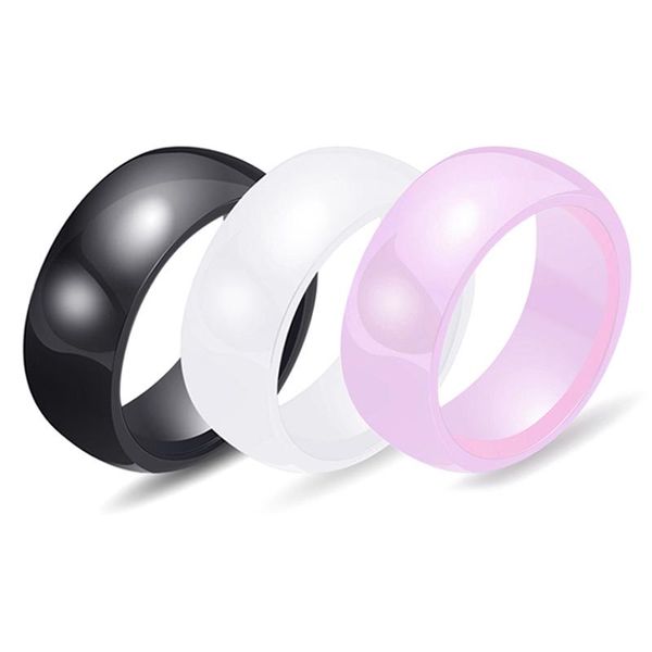 cluster rings simple 6/8mm ceramic for women men black/white/blue/pink/green wedding classic jewelry fashion accessories gifts 7 9, Golden;silver
cluster rings simple 6/8mm ceramic for women men black/white/blue/pink/green wedding classic jewelry fashion accessories gifts 7 9, Golden;silver