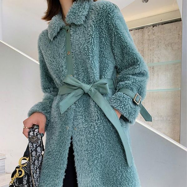 women's fur & faux shearing sheep clothes 2021 100% wool jacket korean parka real women autumn winter coat a19236 yy2249, Black
women's fur & faux shearing sheep clothes 2021 100% wool jacket korean parka real women autumn winter coat a19236 yy2249, Black